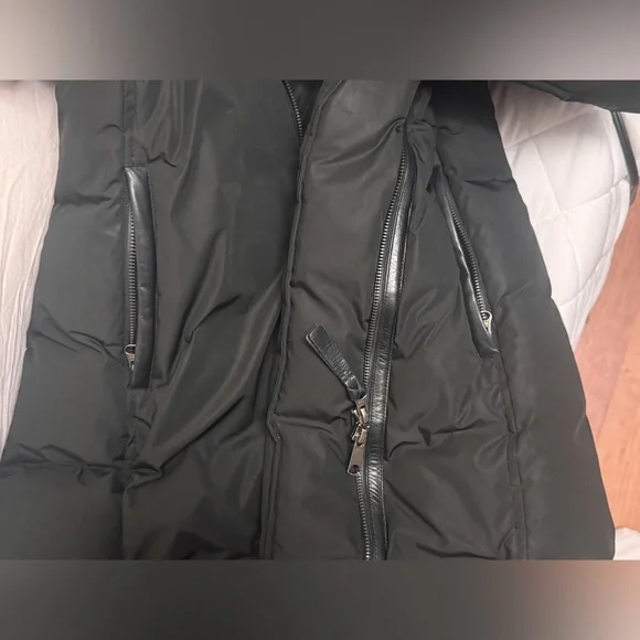 MackageBrigid Knit Trim Down Coat -